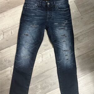 Jordan Craig Dark Wash Distressed Jeans
